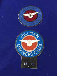 The Hillman Owners Club - Regalia
